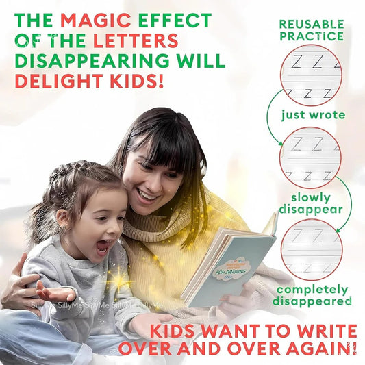 Early Learning Magic Writing Workbook Pack (4 BOOKS,1 PEN,1 GRIP,10 REFILL) Pack of 1